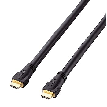 【中古】エレコム HDMI 有線テレビ 10m ハイスピード 黒いこと DH-固定ディスク13A100BK