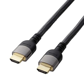 【中古】【39shop】エレコム★HDMI ケーブル 4K EDR 4K Ultra HD 3DフルHD 対応 プレミアム 金属シェルコネクタ 5m ブラック DH-HDP14E50BK(非常に良い)|アトリエ絵利奈