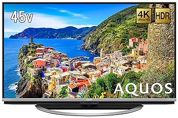 【中古】【39shop】シャープ★45V型 液晶 テレビ AQUOS LC-45US45 4K HDR対応 低反射N-Blackパネル」搭載 2017年モデル(非常に良い)｜アトリエ絵利奈