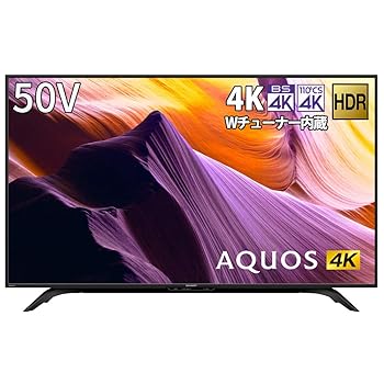 【中古】【39shop】シャープ★50V型 4K チューナー内蔵 液晶 テレビ AQUOS HDR対応 4T-C50BH1 2019年モデル(非常に良い)｜アトリエ絵利奈