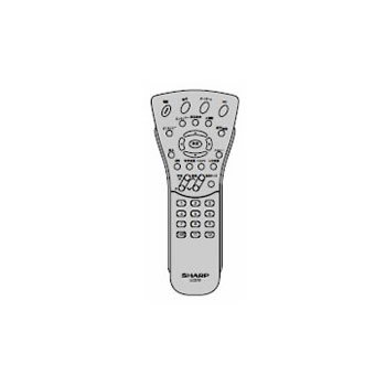 【中古】シャープ 液晶テレビ用リモコン RRMCGA002WJSA0106380084