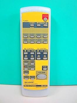 【中古】シャープ オーディオリモコン MD-X10 RRMCG0210AWSA
