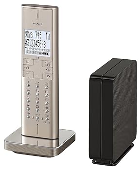 【中古】シャープ 電話機 コードレス 迷惑電話機拒否機能 ゴールド系 JD-XF1CL-N