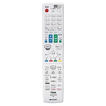 【中古】【39shop】シャープ★純正ブルーレイディスクレコーダー用リモコン　RRMCGB124WJPA部品番号：0046380263(非常に良い)｜アトリエ絵利奈