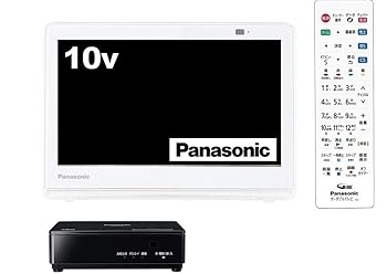 【中古】【39shop】パナソニック★10V型 液晶 テレビ プライベート・ビエラ UN-10CE8-W 2018年モデル(非常に良い)｜アトリエ絵利奈