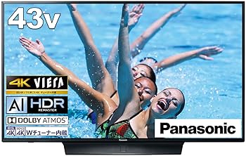 【中古】【39shop】パナソニック★43V型 4Kダブルチューナー内蔵 液晶 テレビ VIERA 転倒防止スタンド搭載 TH-43HX850(非常に良い)｜アトリエ絵利奈