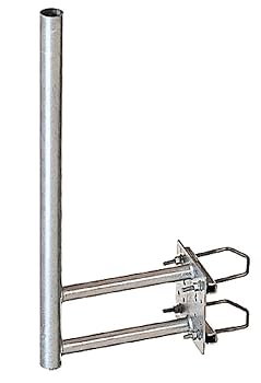 【中古】マスプロ電工 サイドベース BS・CSアンテナ50cm以下用 溶融亜鉛メッキ SBM45E