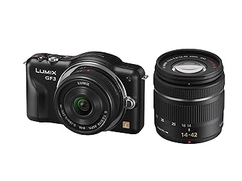 【中古】パナソニック ミラーレス一眼カメラ LUMIX GF3 ダブルレンズキット エスプリブラック DMC-GF3W-K 50,148円