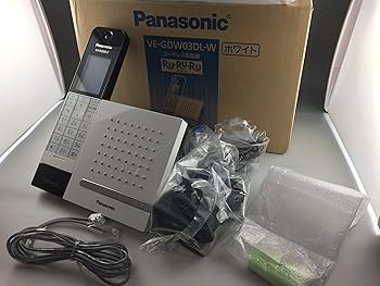【中古】パナソニック RU・RU・RU デジタルコードレス電話機 親機のみ スマホ連動 Wi-Fi搭載 ホワイト VE-GDW03DL-W