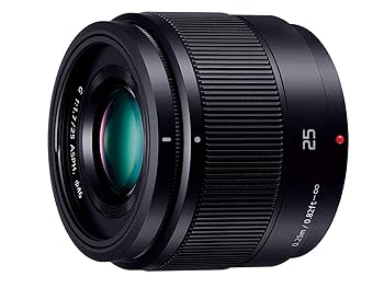 【中古】パナソニックPanasonic 単焦点レンズ マイクロフォーサーズ用 ルミックス G 25mm/ F1.7 ASPH. ブラック H-H025-K