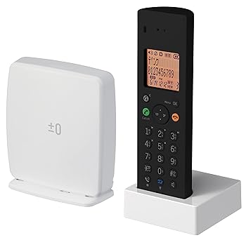 【中古】プラスマイナスゼロ ±0 DECTコードレス 電話機 ブラック XMT-Z040 B