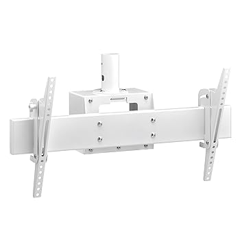 【中古】ハヤミ工産 テレビ受像機天吊金具 テレビ受像機滑りだし金具 CH続きもの用 100V型まで相応う 白いこと CH-83W