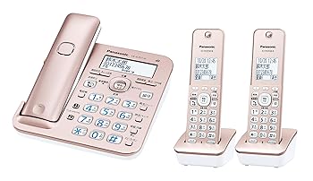 【中古】パナソニック RU・RU・RU デジタルコードレス電話 子機2台 1.9GHz DECT判定基準遣りかた サクラ色ゴールド VE-GZ51DW-N