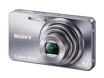 【中古】SONY デジタルカメラ Cyber-Shotサイバーショット W570 1610万画素CCD 光学ｘ5 シルバー DSC-W570/S