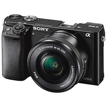 【中古】【39shop】SONY★ミラーレス一眼 α6000 パワーズームレンズキット E PZ 16-50mm F3.5-5.6 OSS ブラック ILCE-6000L B(非常に良い)|アトリエ絵利奈