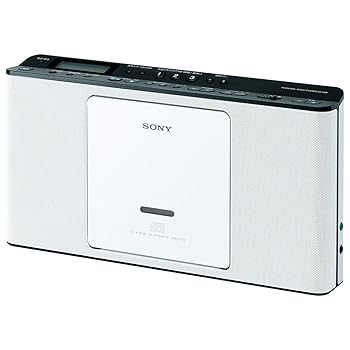 【中古】ソニー CDラジオ ZS-E80 : FM/AM/ワイドFM対応 語学学習用機能搭載 ホワイト ZS-E80 W