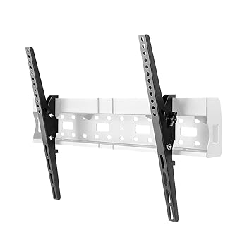 【中古】テレビ 壁掛け 金具 STARPLATINUM 液晶 TV モニター 37-75インチ対応 収納ポケット TVセッターチルトRK100 M/Lサイズ ホワイト
