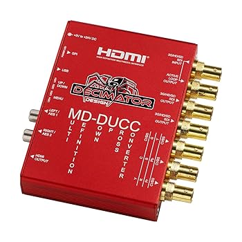 【中古】【39shop】デシメータ★MD-DUCC マルチデフィニトン ダウンアップ クロス コンバーター SDI - SDI、HDMI、アナログビデオ 2X AES/EBU、2X アナログオーディ(非常に良い)|アトリエ絵利奈