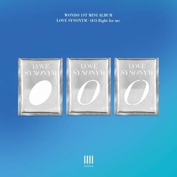 【中古】 3バージョンセット発送 WONHO - 1ST MINI ALBUM LOVE SYNONYM #1. RIGHT FOR ME ウォノ アルバム 韓国盤