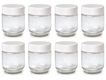 【中古】Euro Cuisine GY1920 Glass Jars for Yogurt Maker, Set of 8
