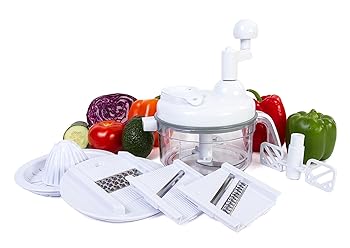 【中古】Manual Food Processor - Chop, Blend, Whip, Mix, Slice, Shred, Julienne, and Juice - by Ultra Chef Express by Kitchen + Home 16,413円