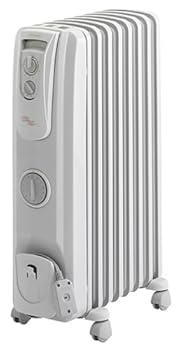 【中古】DeLonghi オイル・ラジエターヒーター L字型フラットフィン8枚 トップハンガーTH-300R付同送 R790812TFS 3~8畳用