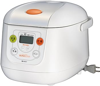 【中古】BONABONA マイコン炊飯ジャー3.5合 ホワイト BK-R17-WH