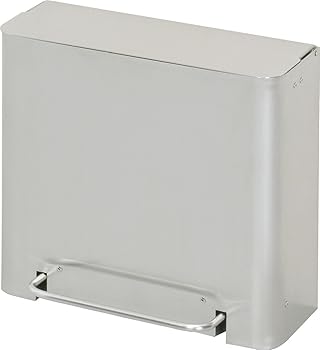 【中古】LIXILリクシル INAX サニタリーボックス フタ付タイプ 足踏み式 KF-44