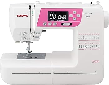 【中古】JANOME ジャノメ ミシン コンピューターミシン 初心者向け コンパクト 模様20種 家庭用 自動糸調子 自動糸切り LEDライト搭載 ワイドテーブル 説