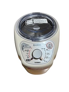 【中古】TWINBIRD 家庭用コンパクト精米器精米御膳 ホワイト MR-D570W