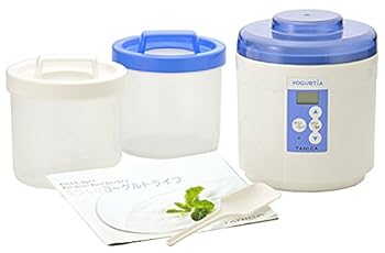 【中古】TANICA 温度調節機能で市販・カスピ海・ケフィアヨーグルト / 納豆・甘酒に対応 ヨーグルティア スタートセット ブルー YM-1200-NB