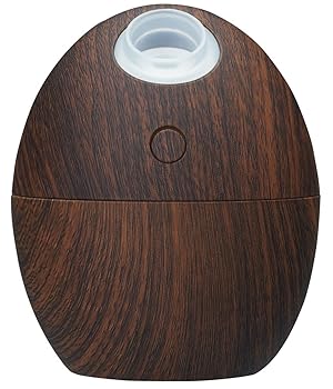 【中古】グリーンハウス 卓上 USB 超音波式 加湿器 たまご形 ダークエボニー GH-UMSEH-DE GH-UMSEH-DE