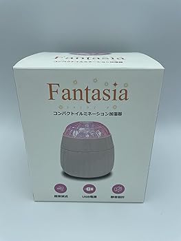 【中古】コンパクト イルミネーション 加湿器 Fantasiaファンタジーア」 ピンク画像