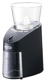 【中古】【39shop】デロンギDeLonghi★コーン式コーヒーグラインダー ブラック 中挽き~極細挽き KG364J(非常に良い)｜アトリエ絵利奈