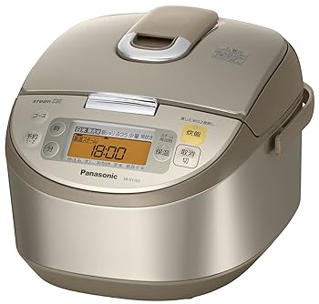 【中古】パナソニック 水蒸気IHジャー炊飯器 大翦断応力銅釜」5.5合繻子ゴールド SR-SY102-N