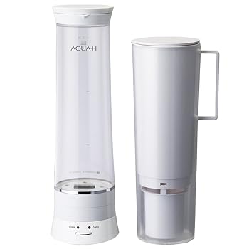 【中古】ドウシシャ AQUA-H H水生み出すこと器 浄水役立つこと付 白いこと d-design × antibac2K AH-HP1401 WH AH-HP1401 WH