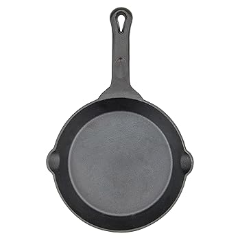 【中古】Winco 商用グレード 鋳鉄スキレット ハンドル 8インチ