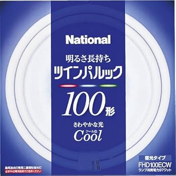 【中古】パナソニック ツインパルック蛍光灯 100形 丸形 クール色 FHD100ECW