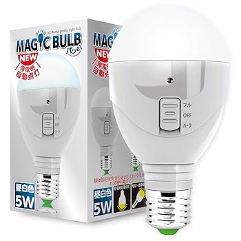 【中古】ジーエムGM 停電時自動点灯型LED電球D11昼白色 MBP5WーB