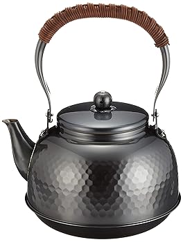 【中古】新光堂 至誠心 純銅黒銅完成鎚目湯沸かし2.3L BC-7 1896g 黒いこと