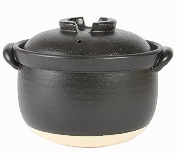 【中古】千陶千賀陶器 ふっくらご飯鍋二重蓋 3合炊 14-08