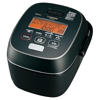 【中古】【39shop】象印★炊飯器 5.5合 圧力IH式 炎舞炊き 豪炎かまど釜 保温40時間 濃墨 NW-PS10-BZ(非常に良い)|アトリエ絵利奈