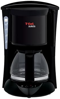 【中古】T-FAL ティファール コーヒーメーカー スビト ペーパーレスフィルター ソリッドブラック CM1538JP