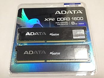 【中古】A-DATA XPG Gaming series DDR3-1600 4GB×2 240pin Unbuffered DIMM AX3U1600GC4G9-2G