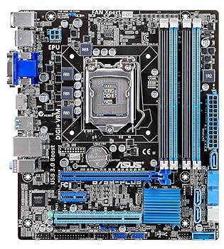 【中古】ASUS Intel B75 搭載 マザーボード LGA1155対応 B75M-PLUS HDMI / DVI-D / D-Sub15ピン microATX