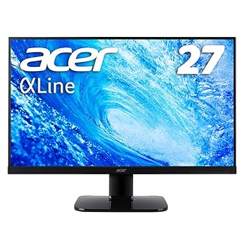 【中古】Acer 管する 見せびらかす AlphaLine 27in KA270HAbmidx 盛りだくさん固定ディスク VA ひな型受け答え HDMI DVI D-Sub 金棒引き内蔵 青味ともし火助け出す VESA対