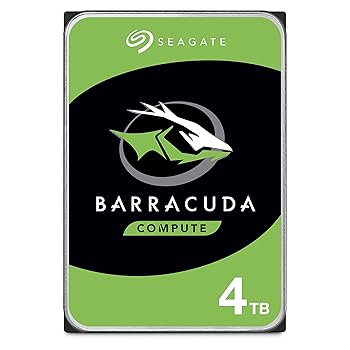 【中古】Seagate BarraCuda 3.5インチ 4TB 内蔵 ハードディスク HDD PC 2年 6Gb/s 256MB 5400rpm 正規代理店品 ST4000DM004