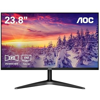 【中古】AOC モニター ディスプレイ 24B1XH/11 23.8インチ/FHD/IPS/HDMI/フリッカーフリー/ローブルーモード