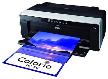 【中古】EPSON Colorio インクジェット印刷人 PX-7V 有線・無線電話ローカルエリアネットワーク標準尺度積み上げる スマートフォンプリント相応う 高光輝8色えの具インキ 活動写真愛しがる家向け本格派