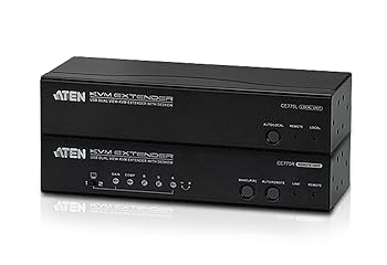 【中古】ATEN USB VGAデュアルディスプレイ カテゴリ5e KVMエクステンダー デスキュー機能搭載、1280×1024@300m CE775